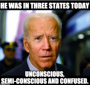 Meme of Joseph Biden looking confused.