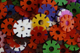 Plastic disks for building